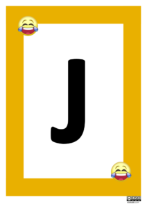 abecedario letra por letra J en mayuscula